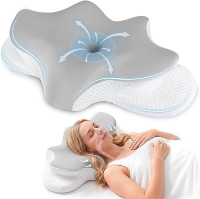 Ergonomisks kontūru spilvens gulēšanai